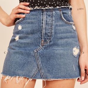 NWT Reformation Denim Skirt